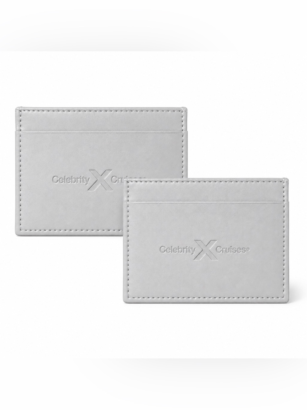 Set of 2 Gray Cruise Travel Card Holders Wallets New